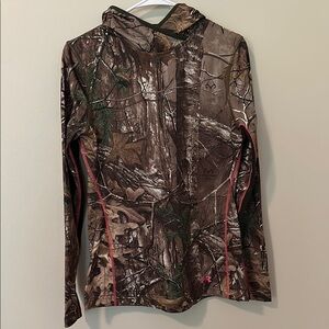 Under Armour Brown and Pink Camouflage Jacket